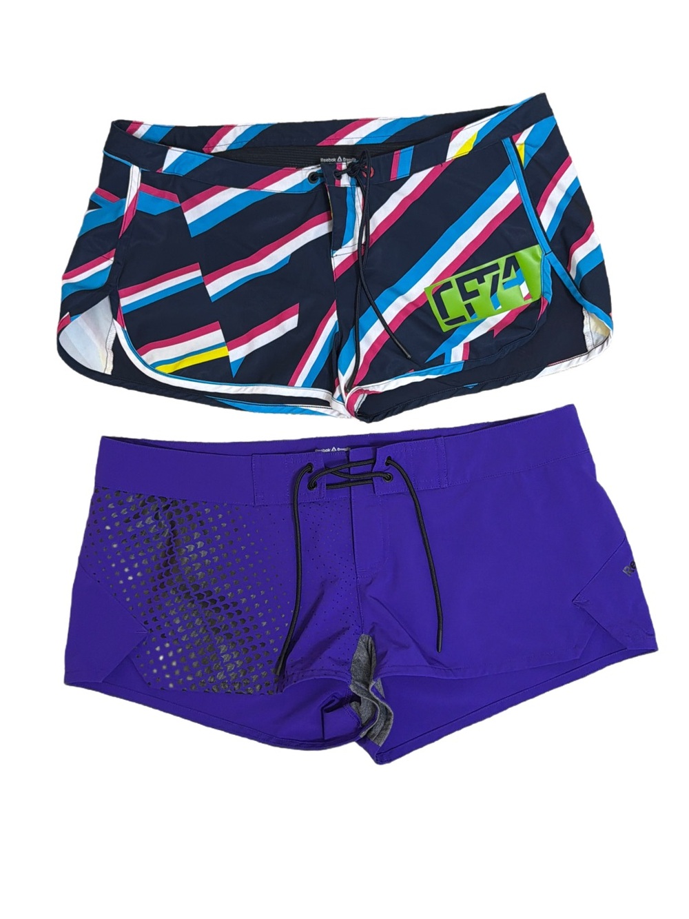 Reebok Vintage Lace-Up Athletic Boardshorts